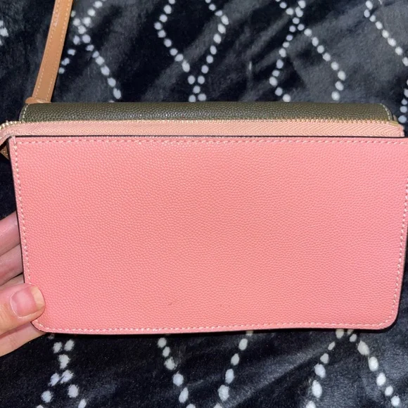 Coach Pink and Green Wristlet Clutch - Picture 7 of 8